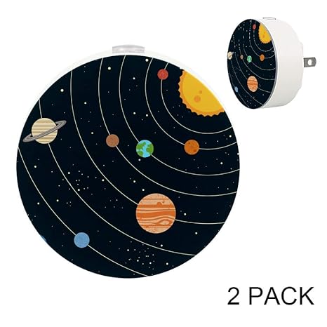 Anmarco Solar System Plug In Led Night Light With Dusk To