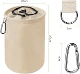 Vicloon Rose Peg Bag Large Clothespin Holder with Drawcord and Hook view 2