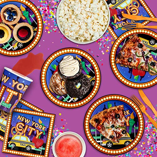 New York City NYC Birthday Party Supplies Set Plates Napkins Cups