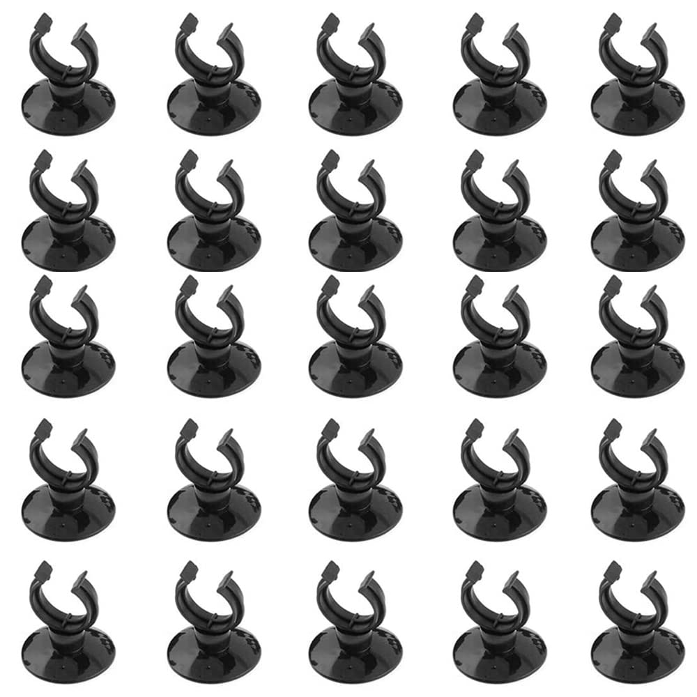 CENPEK Soporte para ventosas de acuario, 25 unidades, para tubo de tanque de peces, soporte para calentador de tubería de aire, soporte para tubo de tubo de aire para tubería de aire (16 x 30 mm)