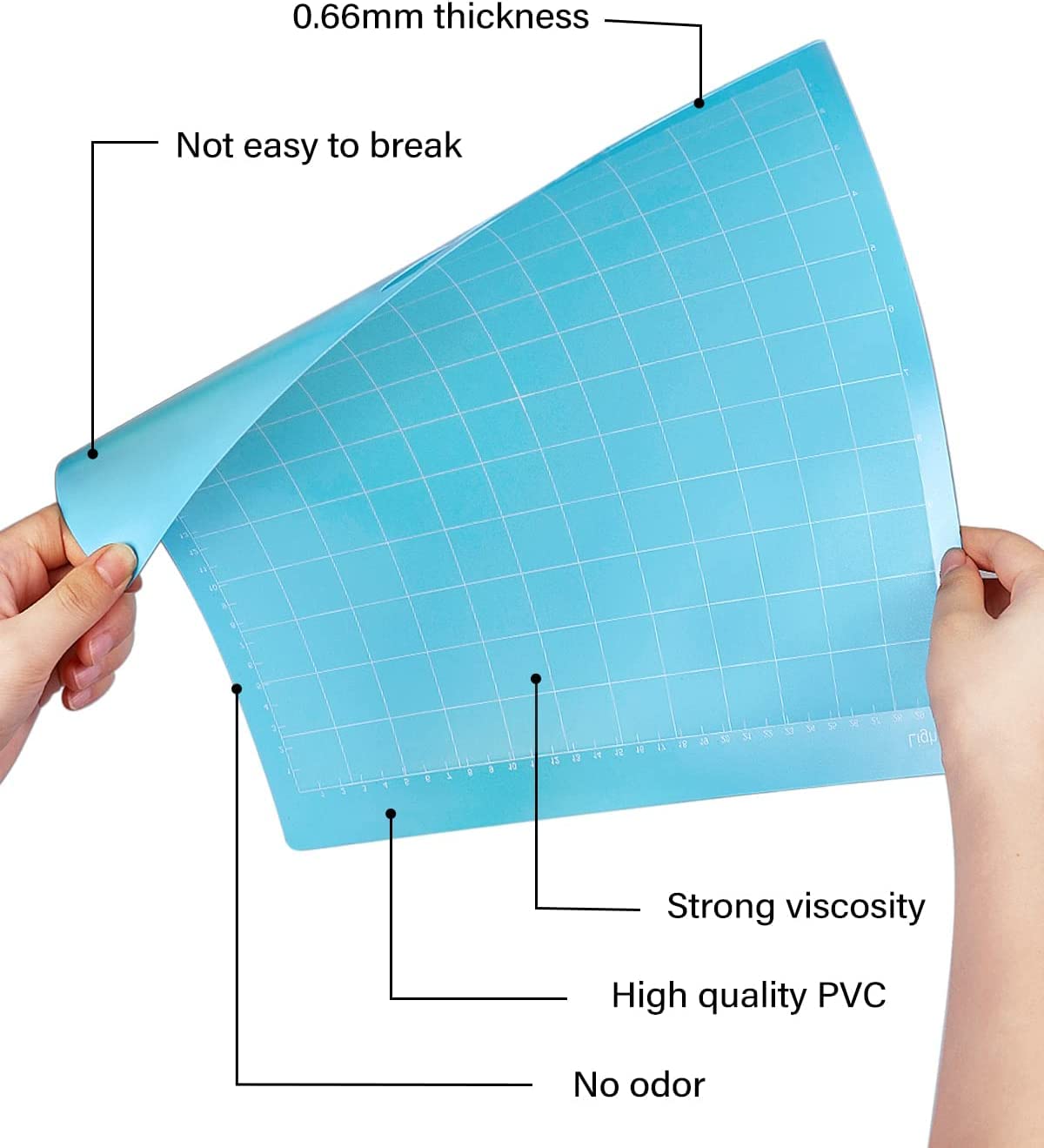 Gwybkq Cutting Mat 3/Air 2/Air/One 4 Pack 12x12 VarietyGrip Cut Replacement Accessories Green/Blue/Purple/Pink Card Adhesive Sticky Pads