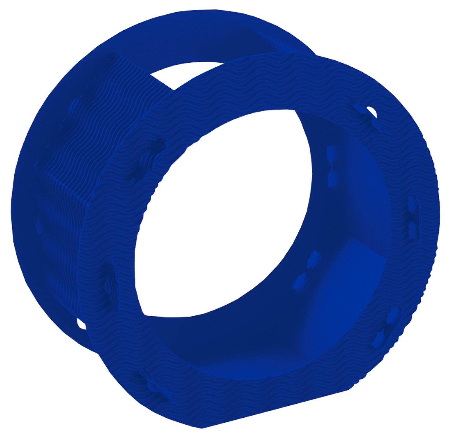 Folia 9434/5 Corrugated Paper Lantern Blanks Pack of 5 Blue