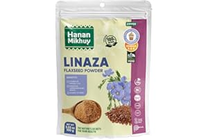 HANAN MIKHUY Linaza 100g - 100% Natural Flaxseed Powder for Omega-3, Fiber & Digestive Wellness, Vegan, Non-GMO, Gluten-Free, Keto from Peru (3.53oz)