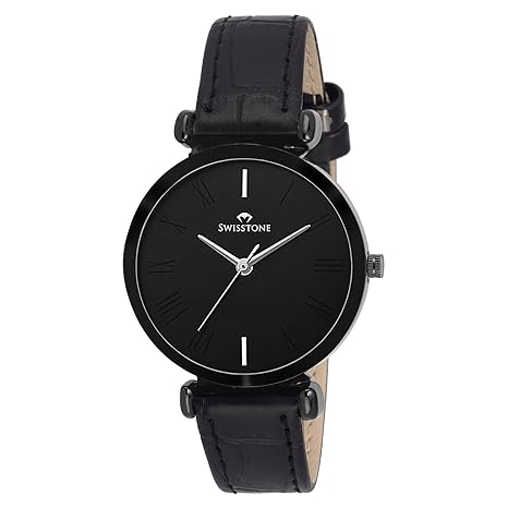 Analogue Black Dial Womens Watch (Ck312-Black)