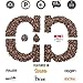 Caveman Coffee Sabertooth, Dark Roast Coffee, Single Origin Blend, Certified Paleo, Keto Friendly, Brazilian Whole Bean, 12 oz