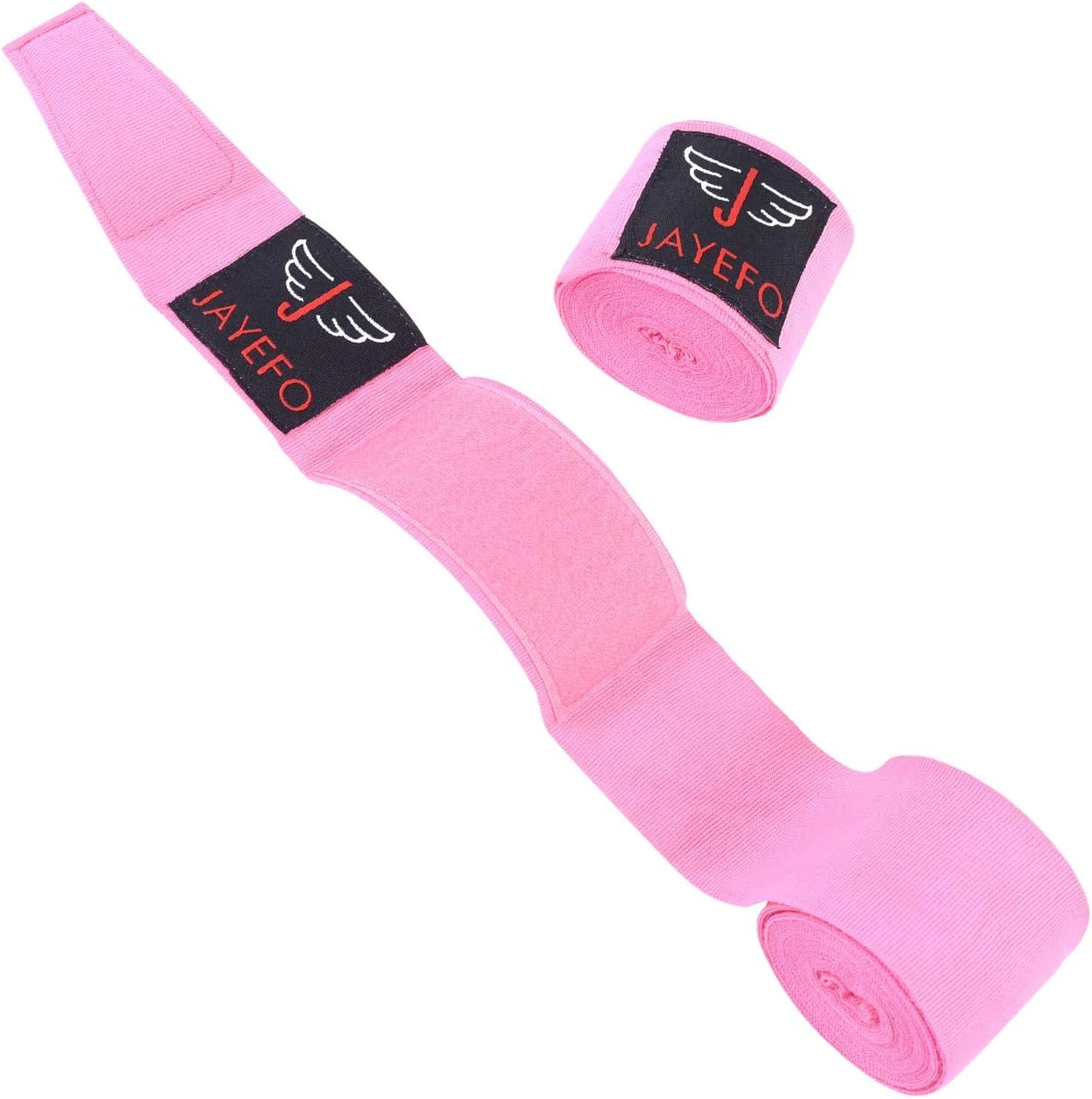 Jayefo Pair Boxing MMA HANDWRAPS 180 INCHES 4.5 Meters Official Muay Thai Kickboxing Fish Wrist Knuckle Professional Men Women- 2 Years Warranty (Pink) : Sports & Outdoors