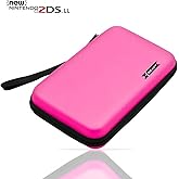 BEADY Carrying Case for Nintendo NEW 2DS XL、NEW 2DS LL、3DS、NEW 3DS、DSi、DSLite Storage case Console Storage case Pink