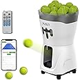 PUSUN Tennis Ball Machine, PT-Mini Pro w/Smart App Control Remote Control - Adjustable Speed/Spin/Frequency for Beginners, 65+ Ball Capacity, 3-5h Battery Life, Lightweight & Portable Training Tool