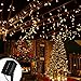 YHYY LED String Christmas Lights,39ft 100LEDs 8 Modes Outdoor Waterproof Solar Powered Fairy Lights for Garden Home Party Bedroom Xmas Outdoor Decorations(Warm White)