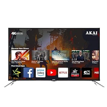 Akai 124 cm (49 Inches) 4K Ultra HD Smart LED TV AKLT50U-D507M (Black) (2019 Model)