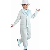 Fun Costumes Kids Blue Tuxedo Costume with Pants, Jacket, Shirt Front, and Hat