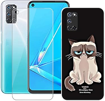 Yzkj Funda Para Oppo A72 Trasparente Carcasa Silicona Tpu Suave Caso Case Protector De Pantalla Cristal Templado Film Pelicula Para Oppo A72 6 5 Amazon Es Electronica