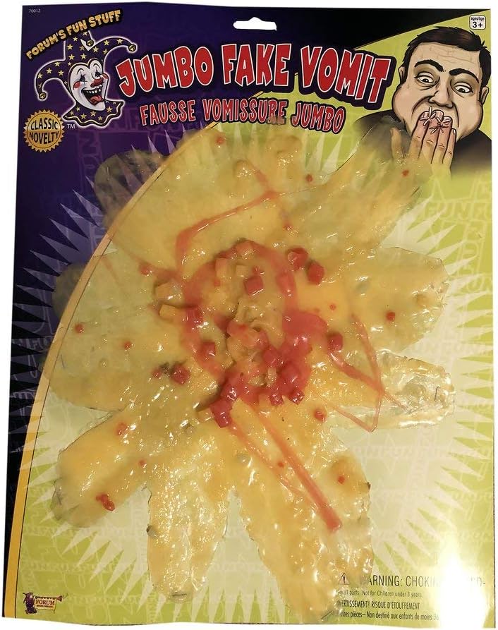 Jumbo Fake Vomit Spew Realistic Sick Joke Prank Funny Gross Christmas Novelty