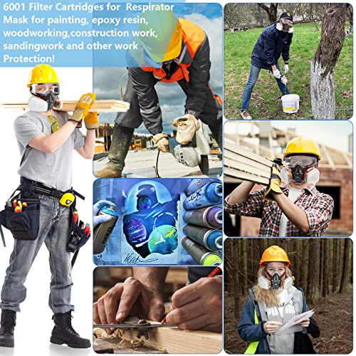 Respirator Mask With Filters Reusable Half Face Cover With Safety