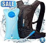 Hydration Backpack for Running Walking Hiking Biking Cycling Skiing - 50 OZ / 1.5L Pack Water Bladder - Lightweight Running Gear - for Women Men Kids - Perfect Outdoor Camping Gear - Hydration Vest