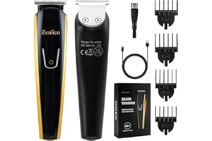 ZENLICO Beard Trimmer for Men, Rechargeable Men's Hair Trimmer & Clippers, Electric Grooming Kit for Beard, Face, Neck, Groin & Manscaping, Ideal Gift for Men