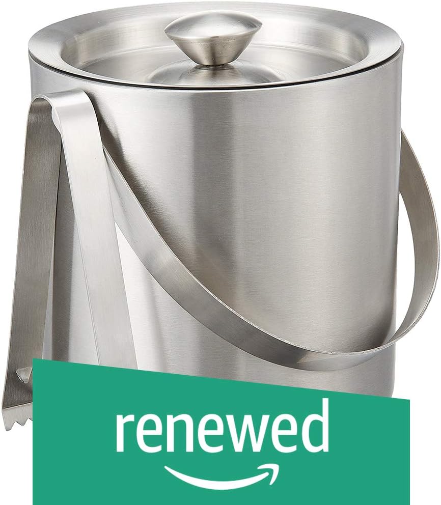 (Renewed) Bhalaria Ice Bucket and Tong Set, 2-Pieces