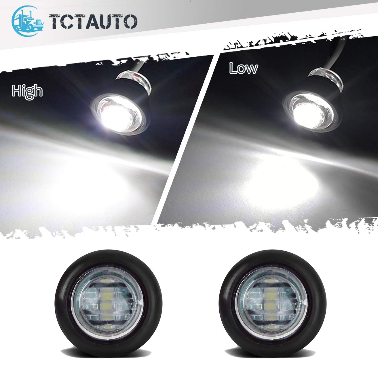 Buy TCTAuto 3/4 inch LED Marker Light Rubber Grommet Miniature Type