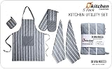 Olivia Rocco 5pc Kitchen Set: Apron, Oven Mitts, Pot Holder, Tea Towels - view 2