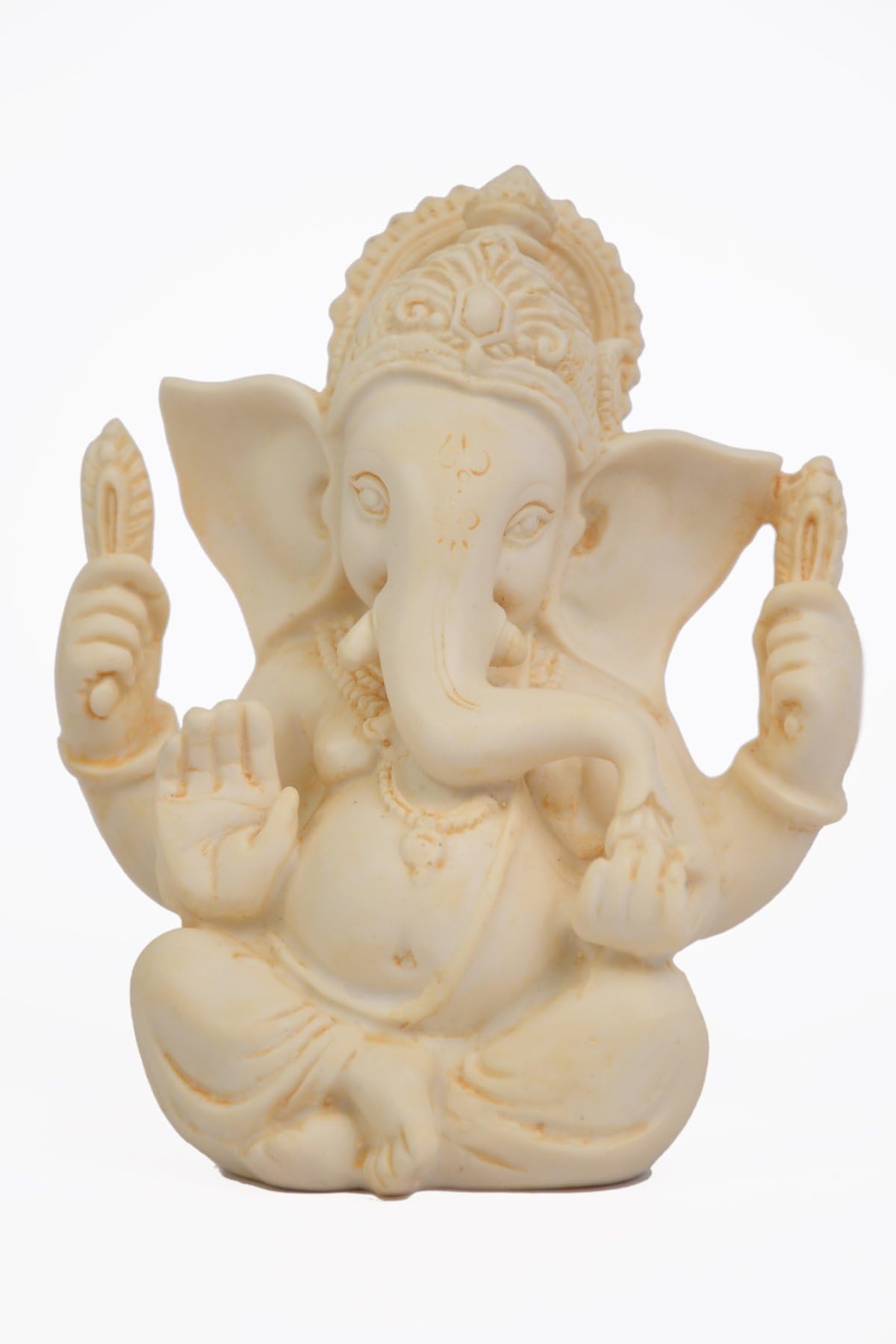 TRUSTED SELLER 4.7" Ganesh Ganesha Statue Handmade Poly Marble Home Decor Art Best Gift