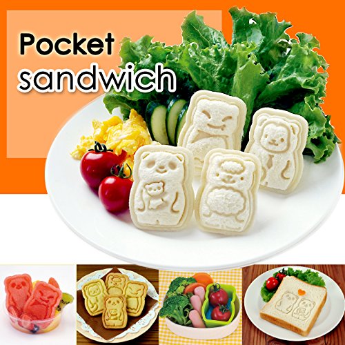 CuteZCute Animal Palz Mini Bento Sandwich Stamping Cutter & Egg Shaper - Thumbnail 5