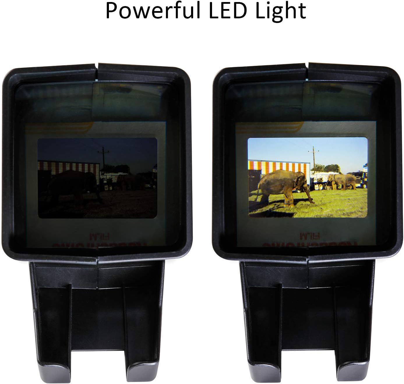 USB Powered 35mm Negative Slide Film Viewer, Old Slides Scanner Portable LED Lighted Negative Viewing – 3X Magnification, Handheld Projector Suit for 2 × 2 Slides: Electronics