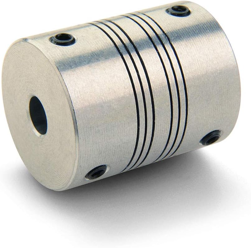 Ruland PSMR32-12-11-A 7075 Aluminum Beam Coupling, 4-Beam Set Screw Style, 12 mm x 11 mm Bores, 31.8 mm OD, 38.1 mm Length