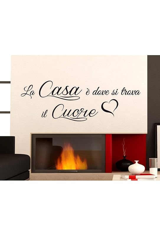 Adesivi Murali Casa E Dove Si Trova Il Cuore Frasi Wall Stickers Adesivo Murale Casa Decorazione Interni Aforisma Stickerdesign Amazon It Handmade