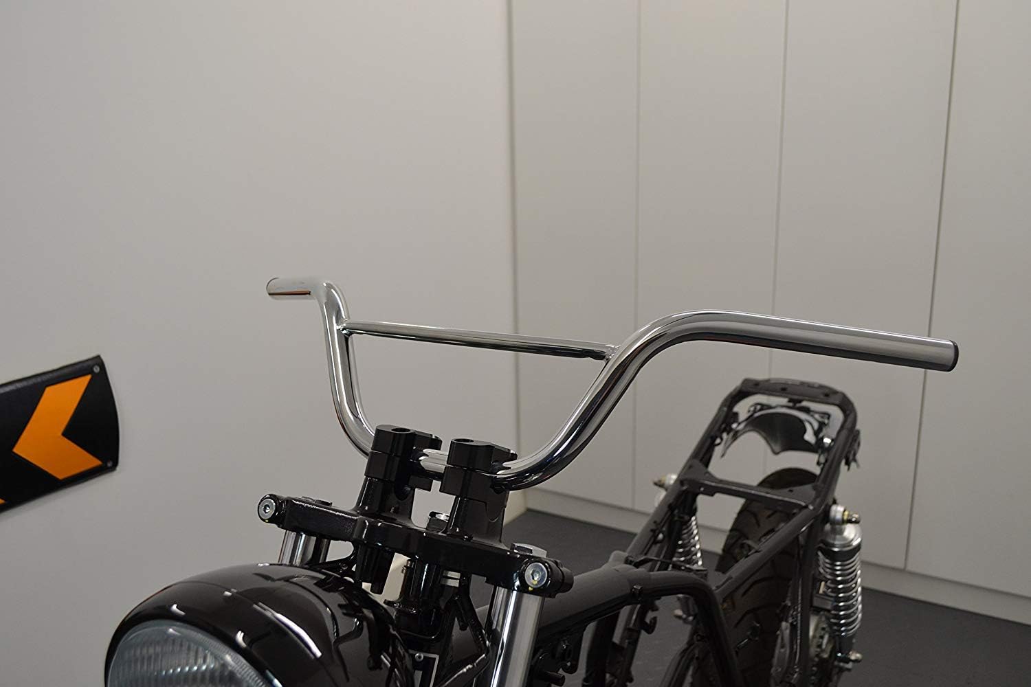 22mm 7 8 With 4 5 Rise Chrome Motorbike Handlebars For Monkey Bike Pit Bike Scrambler