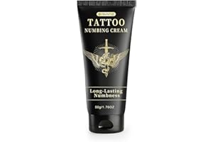 SIRIPINE Tattoo Numbing Cream 6x Numbing Maximum Strength, Fast-Acting Pain Free for Tattoos, Piercings, Microneedling, and Cosmetic Procedures - Long-Lasting 1.76oz