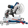 BOSCH GCM12SD 15 Amp 12 Inch Corded Dual-Bevel Sliding Glide Miter Saw with 60 Tooth Saw Blade