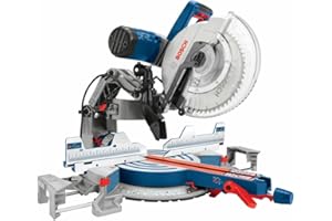 BOSCH GCM12SD 15 Amp 12 Inch Corded Dual-Bevel Sliding Glide Miter Saw with 60 Tooth Saw Blade