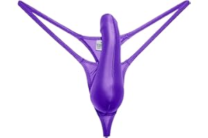 ZC8bdbd Men's Sexy Gloss Underwear Oily G-Strings Thong Shiny Elasticity Gay Lingerie