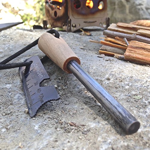 Überleben Zünden Traditional Bushcraft Fire Steel with wood handle, 5/