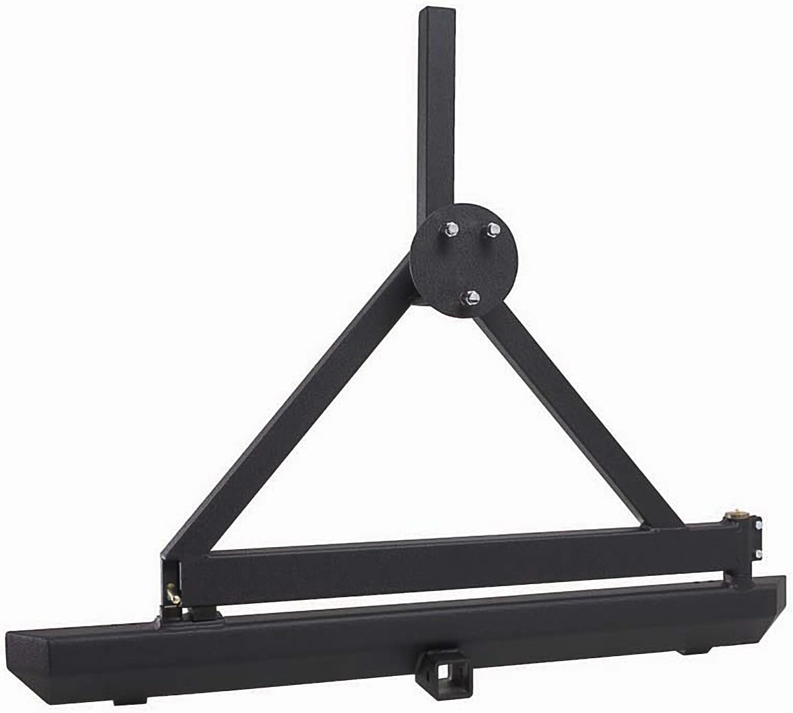 Outland 391150321 Rock Crawler Rear Bumper/Tire Carrier with Hitch for YJ/TJ Wrangler