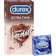 Durex Extra Thin Intense Chocolate Flavoured Condoms for Men - 10s