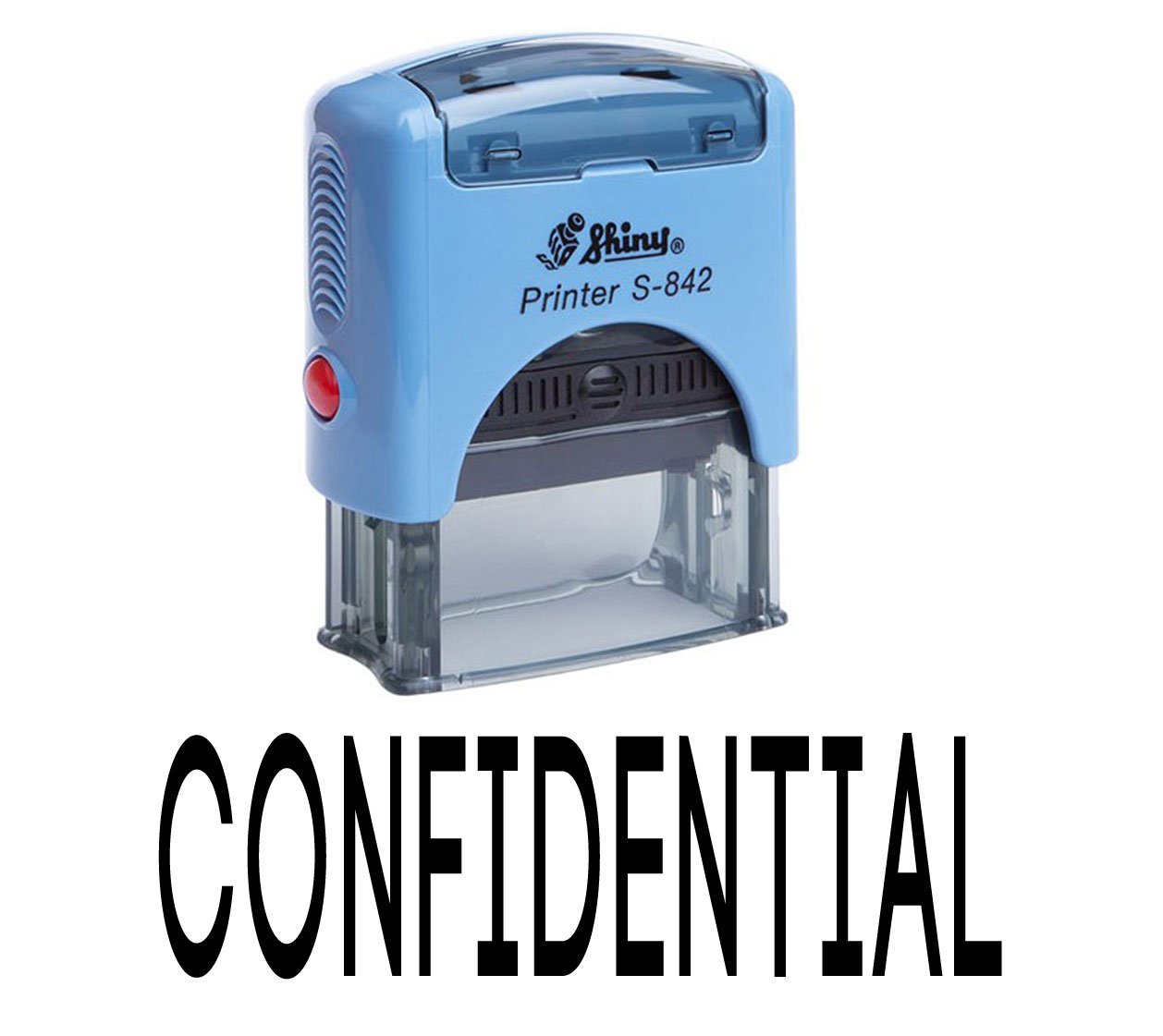 Printtoo Confidential Self Inking Rubber Stamp Office Stationary Custom Shiny Stamp