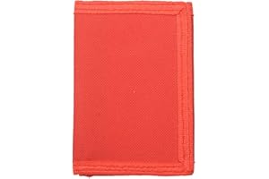 NEICY Trifold Canvas Outdoor Wallet for Kids, Cartoon Sport Wallets with Zippered Pocket, Christmas Gifts for Girls and Women (Red)