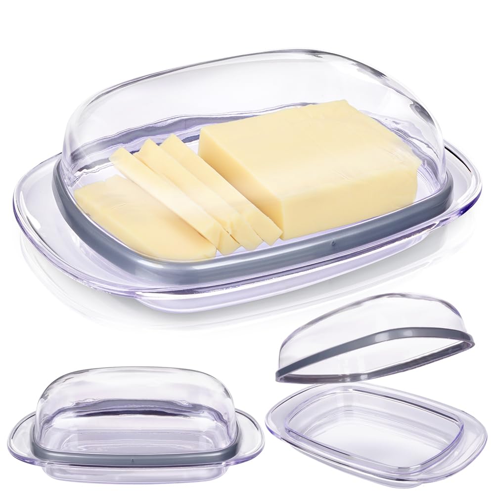 Orion Butter Container Butter Dish with Lid Transparent BPA Free