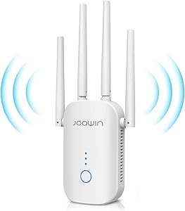 JOOWIN WiFi Extender Signal Range Extender Signal Booster 1200mbps Dual Band 2.4GHz &5.8GHz for Home