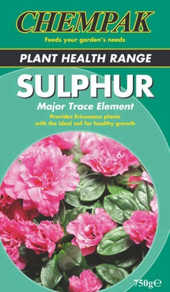Chempak Sulphur Feed Essential Trace Element Ericaceous Plants 750g Plant Health Range by Thompson and Morgan