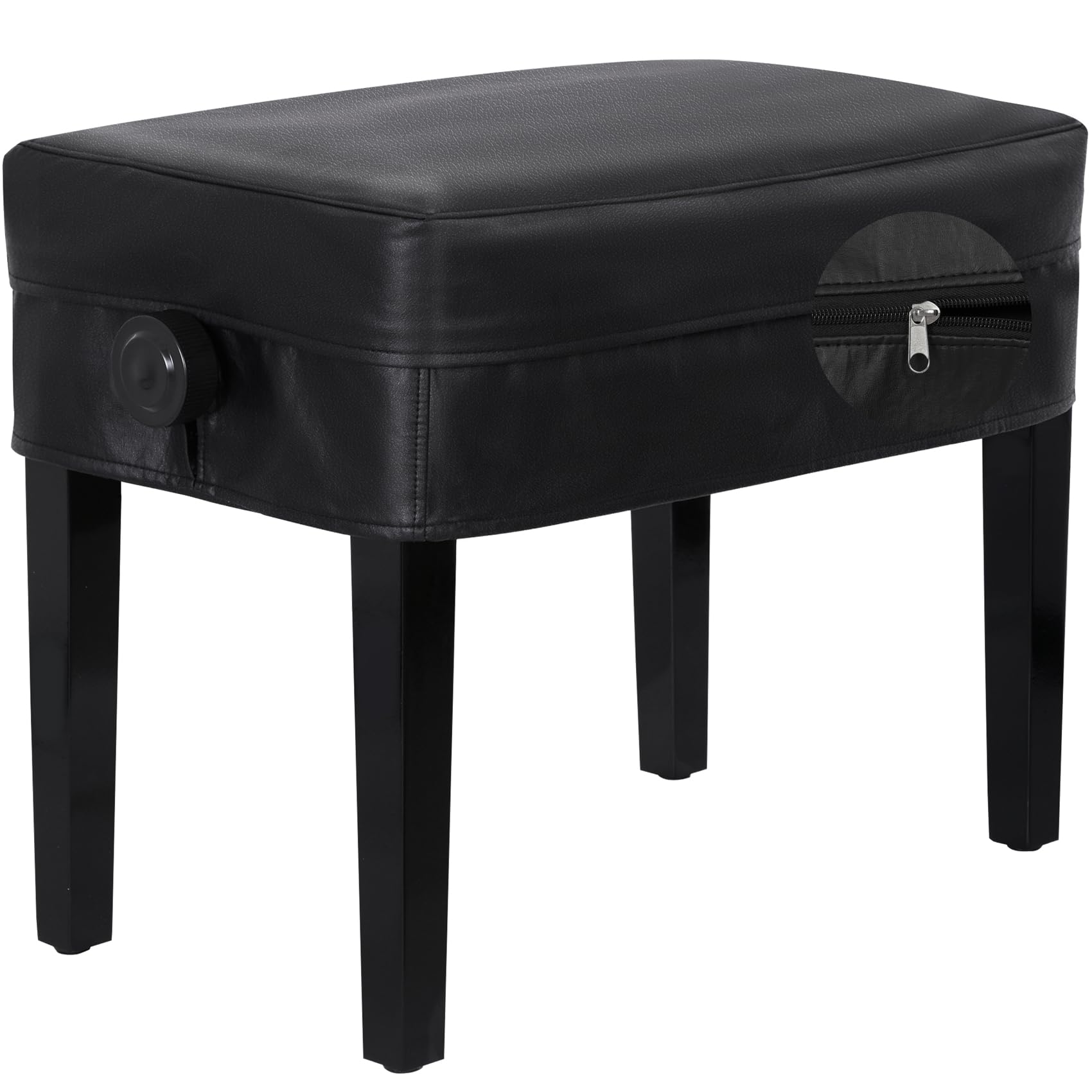 Photo 1 of Explore Land Heavy Duty Piano Bench Cover with Zipper -Waterproof and Thicken Leatherette Slipcover Fit Piano Stool Artist Seat Cover - 31" Lx 15" Wx 8" H