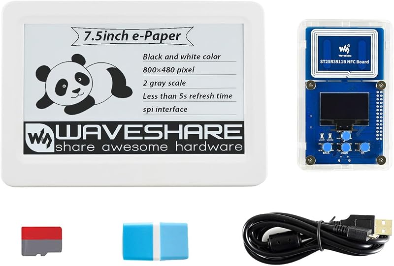 Waveshare 7.5inch Passive NFC e-Paper Evaluation Kit NFC Reader TF