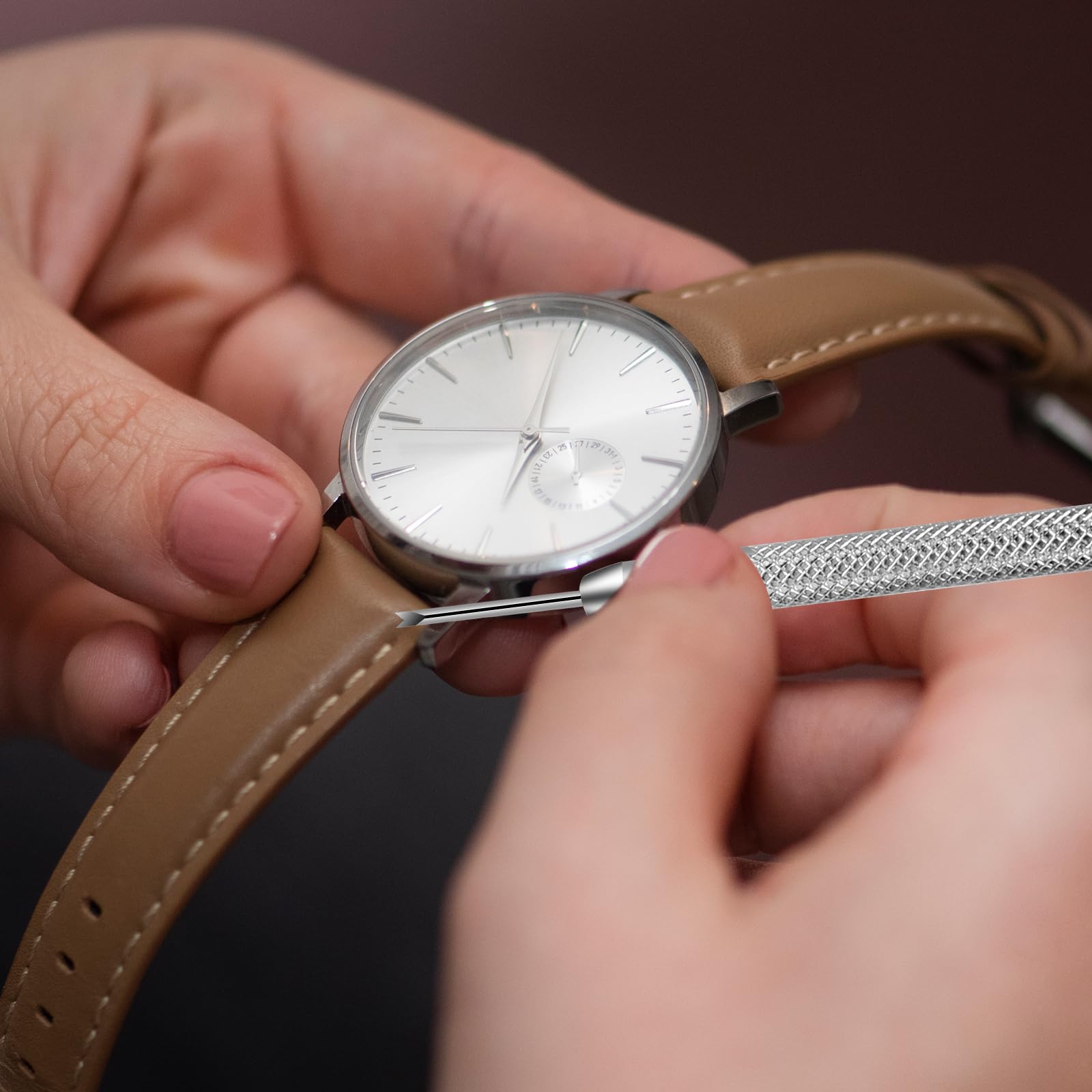 KALIONE 25 Packs Watch Band Pins Replacement Kit, 1.3mm Diameter Heavy Duty Watch Pin with Spring Bar Removal Tool, 4 Sizes 18/20/22/24mm Stainless Steel Watches Bands Pins Kit for Watches Band Repair