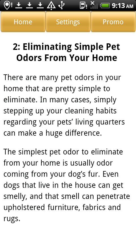 Eliminating Pet Odors