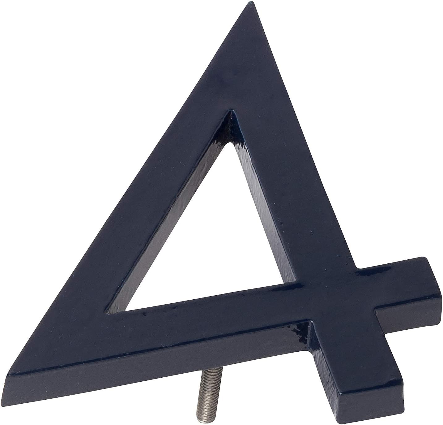 Address Signs - Montague Metal Products MHN-08-F-NY1-4 Solid Brushed Aluminum Modern Floating Address House Numbers, 8