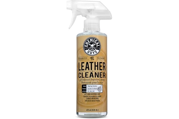 Chemical Guys Colorless and Odorless Leather Cleaner for Car Interiors, Furniture, Boots, and More (Works on Natural, Synthet