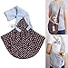 CRMADA Hands-Free Reversible Small Dog Cat Sling Carrier Bag Travel Tote Soft Comfortable Puppy Kitty Rabbit Double-Sided Pouch Shoulder Carry Tote Handbag, Grey…