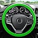 FH Group Universal Fit Silicone with Nibs and Pattern Massaging Grip Steering Wheel Cover Fits Most Cars, SUVs, Trucks and Vans Green