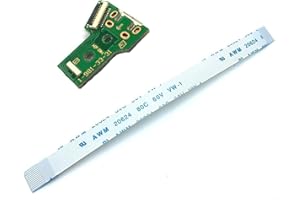 Beracah USB Charging Port Socket Board with Flex Ribbon Cable for PS4 Pro Controller Board JDS-040